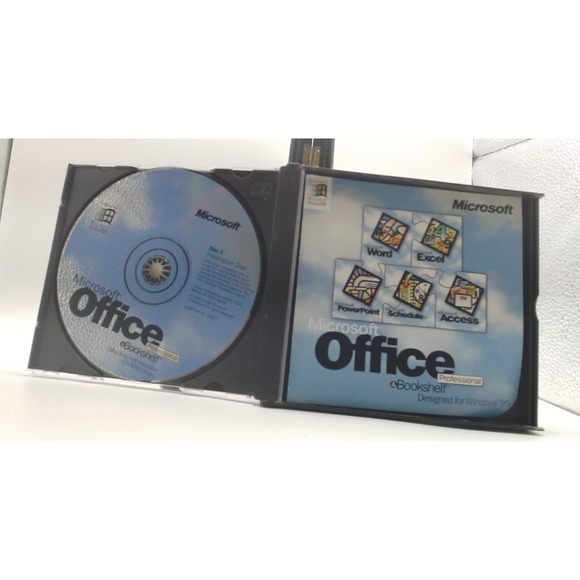 Microsoft Office Professional & Bookshelf Windows 95 With CD Key FREE 3D Garden - Picture 2 of 4